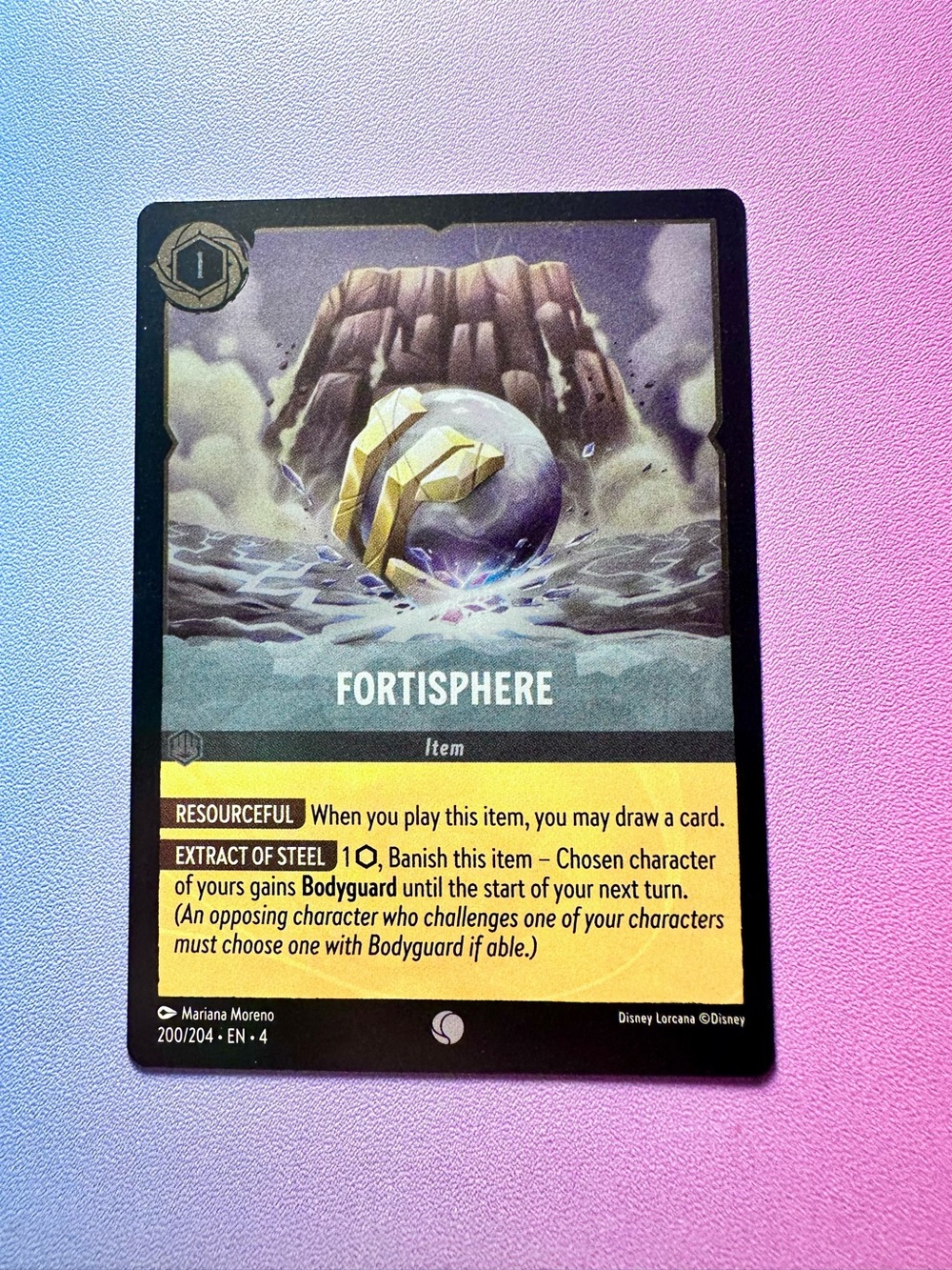 fortisphere [cold foil] - 200/204 (common) — lorcana: ursula’s return